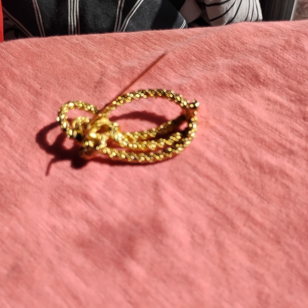Christian Dior Vintage Elegant Gold Plated Knot Brooch.Authintic - Picture 12 of 16